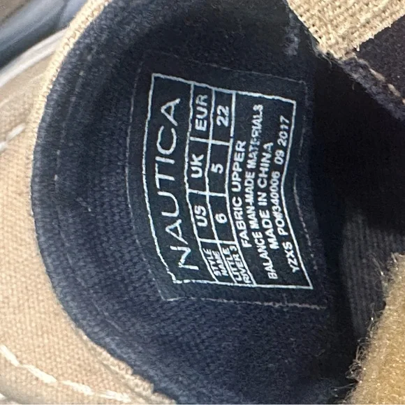 Nautica Kids Tan Sneakers - Picture 6 of 6